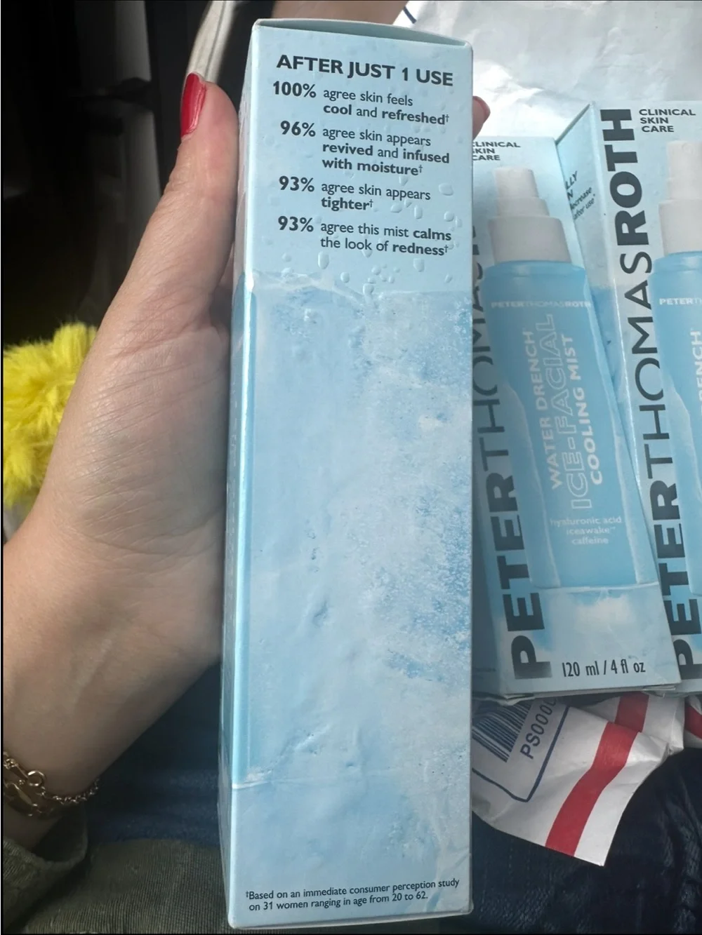 New SET of 3 Peter Thomas Roth Water Drench Ice Facial Cooling Mist Packages